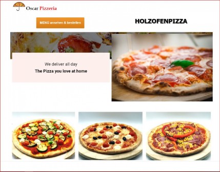 Pizzeria with online ordering system